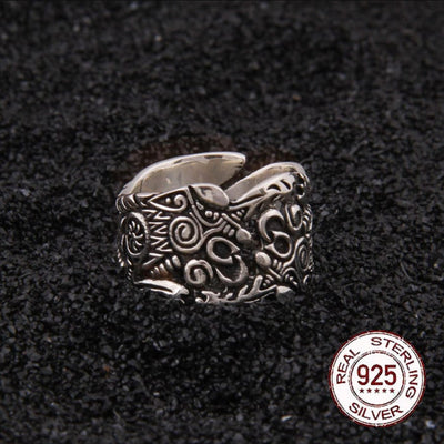 Wikinger Ring aus 925er Sterling Silber - Das Vollmondduell