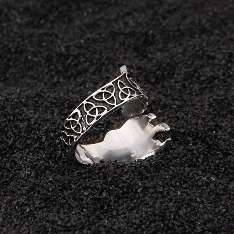 Wikinger Ring aus 925er Sterling Silber - Les Pattes de l'Ours