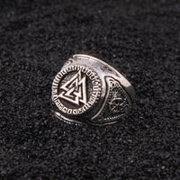 Wikinger Ring aus 925er Sterlingsilber - Macht des Valknut