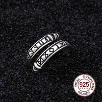 Wikinger Ring aus 925er Sterlingsilber - Rune der Schlange