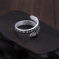 Wikinger Ring aus 925er Sterlingsilber - Rune der Schlange