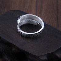 Wikinger Ring aus 925er Sterlingsilber - Rune der Schlange