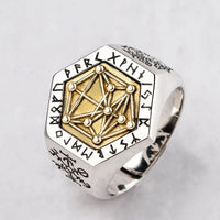 Wikinger Ring aus 925er Sterling Silber - Kabbalistisches Totem