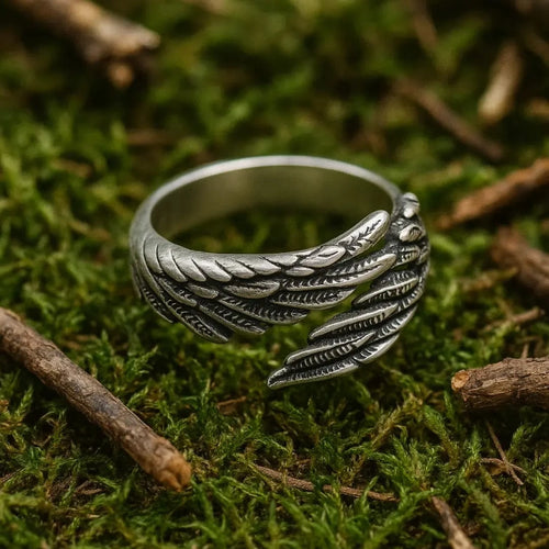 Bague symbolique Bague Viking - Les Dernières Plumes - Odins Hall