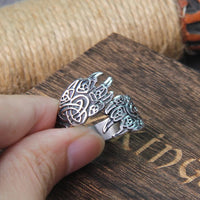 Bague Viking  \"Puissance de l'ours\"