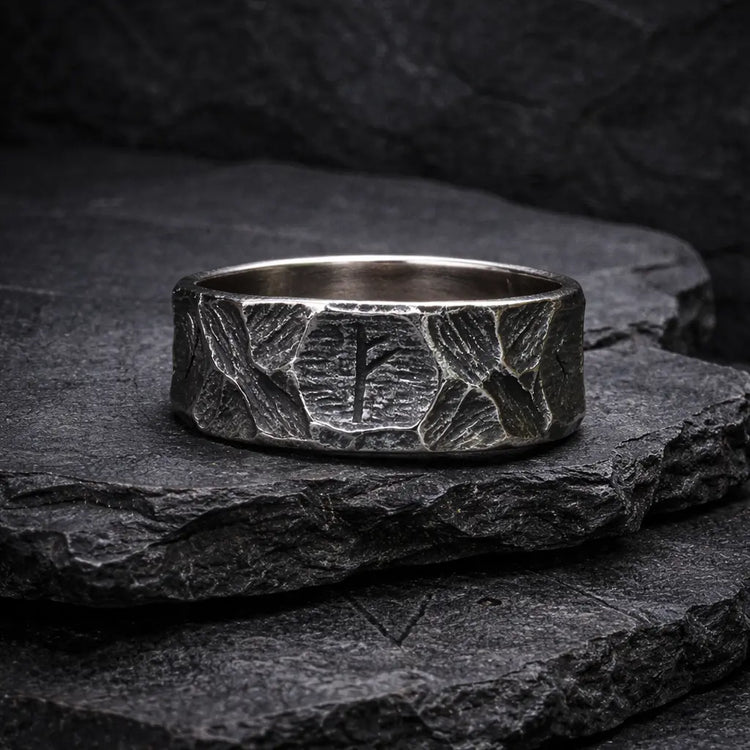 Wikinger-Ring Rune \"Heroisches Schicksal\"