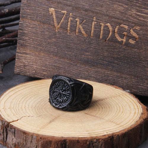 Bague Vikings - Sombre Destination 7 / Black / CN - Odins Hall