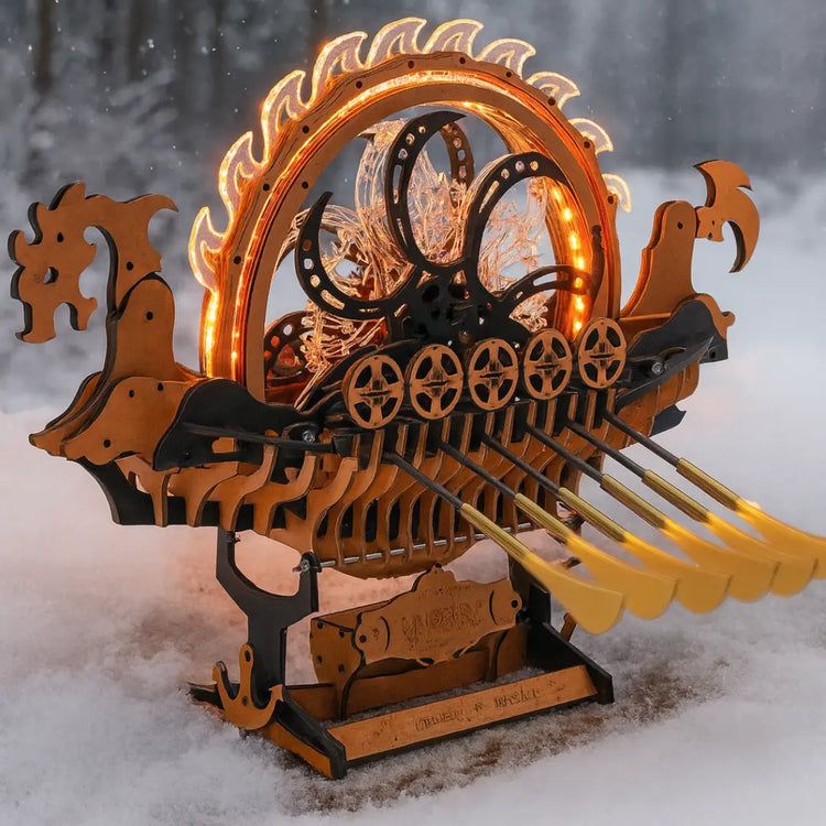 Wikingerschiff - Mechanisches Puzzle