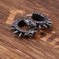 Wikinger-Totenkopf-Ohrringe