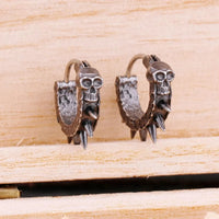 Wikinger-Totenkopf-Ohrringe
