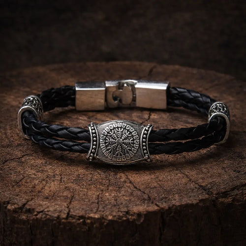 Bracelet viking Bracelet boussole runique Vegvisir - Odins Hall