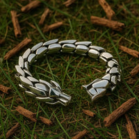 Schlangenarmband \"Zorn von Jörmungand\" - Silber