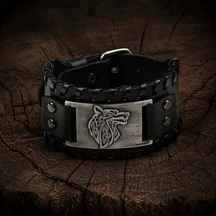 Verstellbares Lederarmband - Loup Fenrir®