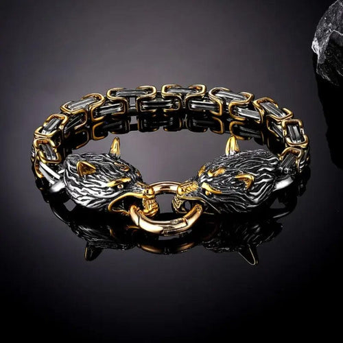 Bracelet Bracelet Loup Géant Doré - Fenrir - Odins Hall