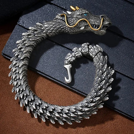 Wikinger-Armband Drachenkopf