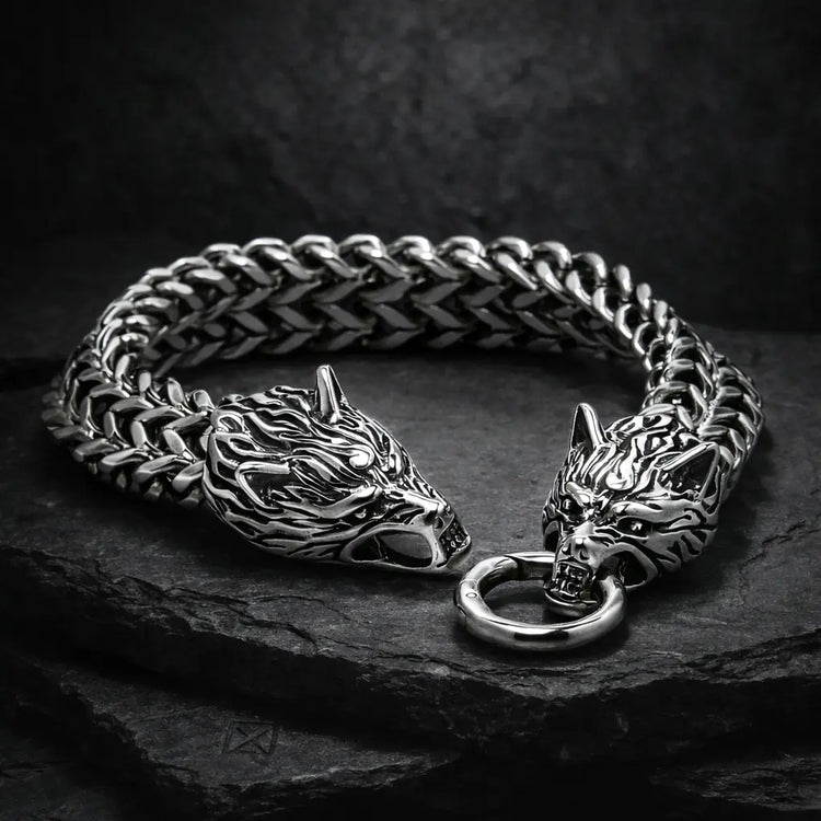 Viking-Armband Wolfs Kopf - Fenrir