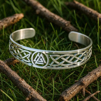 Viking Valknut Verstellbares Edelstahlarmband