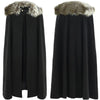 Cape viking avec fourrure black / S / costume - Odins Hall