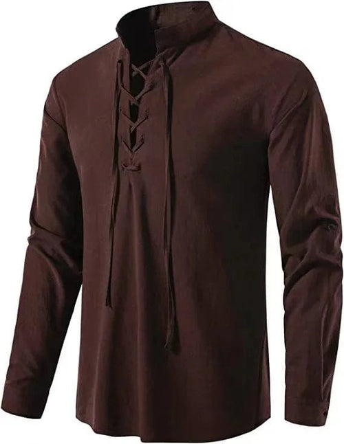 Chemise viking Brown / S - Odins Hall