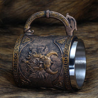 Wikingerkrug \"Tankard des Yeux d'Odin\" (Tankard der Augen Odins)