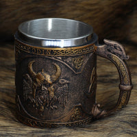 Wikingerkrug \"Tankard des Yeux d'Odin\" (Tankard der Augen Odins)