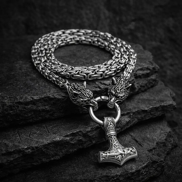 Mjölnir-Halskette - Schutz der Wölfe