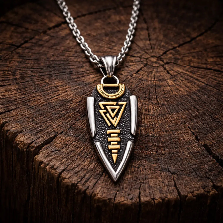 Collier Lanze des Odin - Valknut