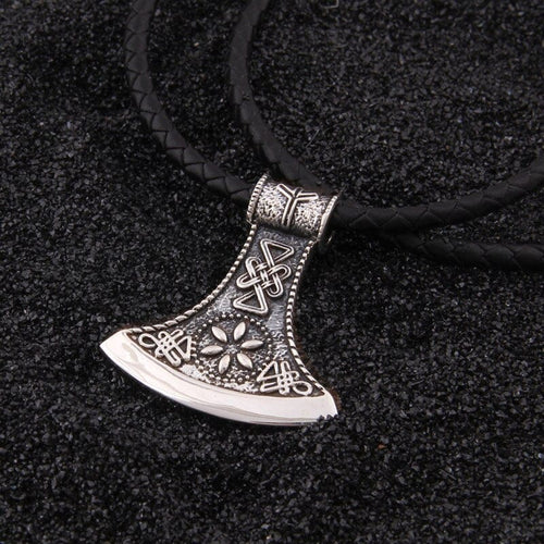 collier Collier Viking en Argent Sterling 925 - La Hache du Voyageur - Odins Hall