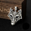 collier Collier Viking en Argent Sterling 925 - Masque de Fenrir 50 cm - Odins Hall