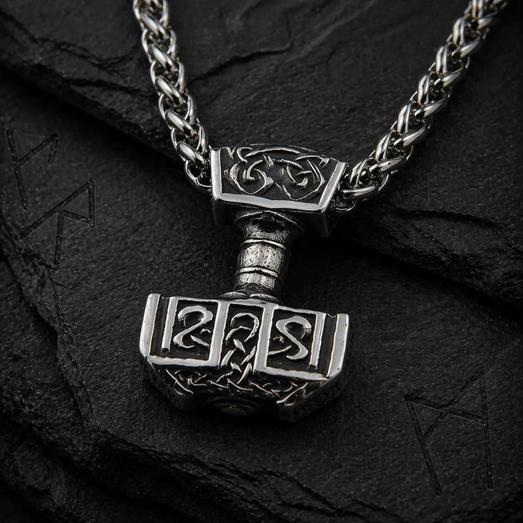 Wikinger-Halskette Thorhammer - Edelstahl