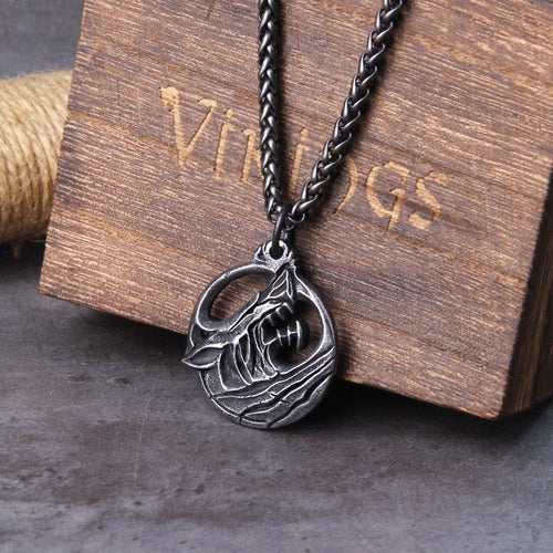 collier Collier Viking "Pendentif de l'indomptable Fenrir" - Odins Hall