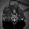 Collier viking tête de loup - Fenrir Leather Rope / 60CM - Odins Hall