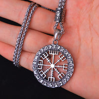 Wikinger-Halskette vegvisir \"Finde deinen Weg\"