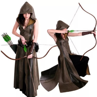 Wikinger-Bogenschützin-Kostüm