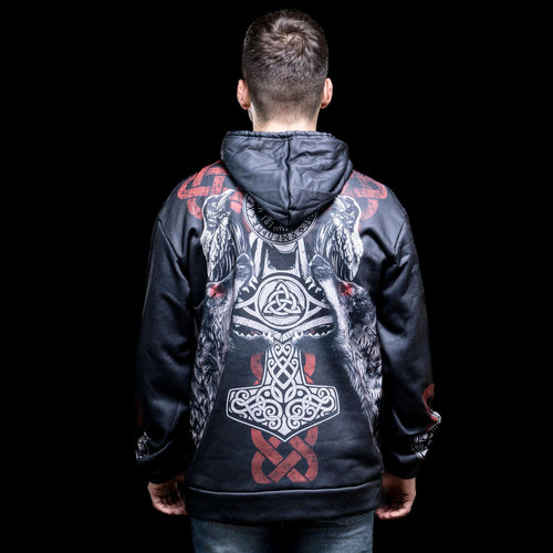 Vêtement Hoodie Viking "Compass du Destin" - Odins Hall