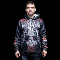 Wikinger Hoodie \"Kompass des Schicksals\"