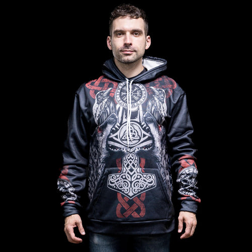 Vêtement Hoodie Viking "Compass du Destin" - Odins Hall