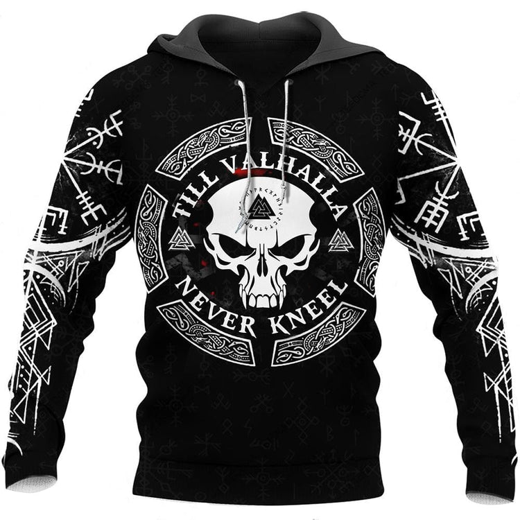 Wikinger Hoodie "Hoodie Kriegerschädel - Reise nach Walhalla"