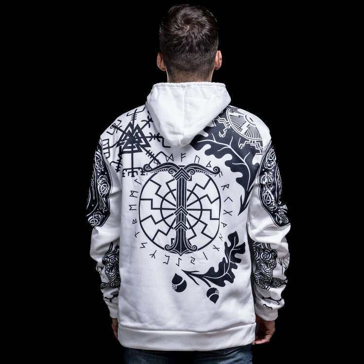 Wikinger Hoodie "Runenrätsel und Vegvisir Hoodie".