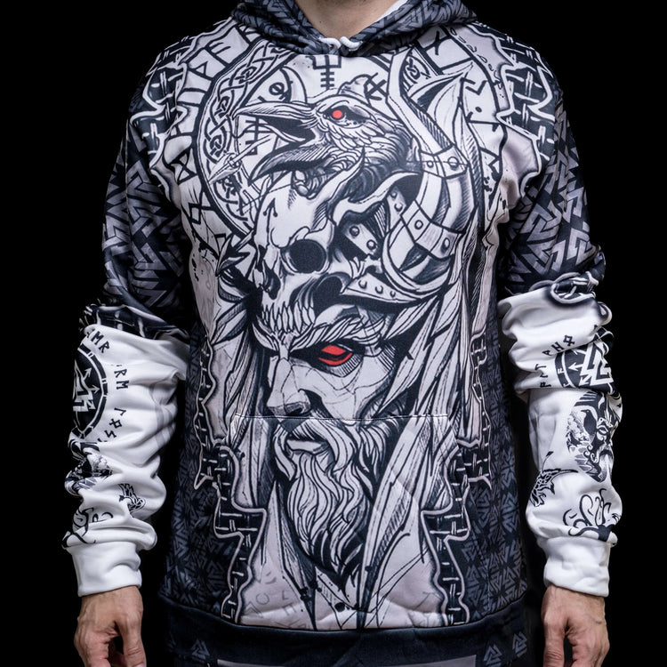 Wikinger Hoodie "Odins Rabenblick"