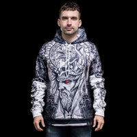 Wikinger Hoodie \"Odins Rabenblick\"