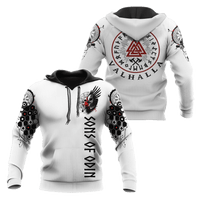 Wikinger Hoodie \"Rune Valknut Weg nach Walhalla\"