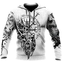 Viking Hoodie \"Vegvisir Giant - Kompass des Lebens\".