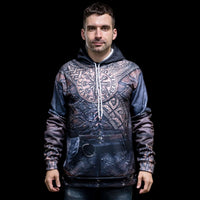 Wikinger Hoodie \"Vegvisir, der Kompass des Kriegers\"