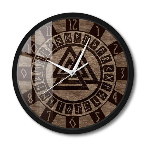 Decoration Horloge - Les Runes du Temps Metal Frame - Odins Hall