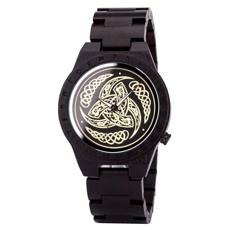 Armbanduhr aus Holz - Das Horn des Odin