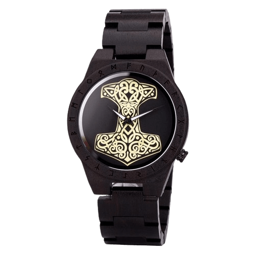 Armbanduhr aus Holz - Mjolnir