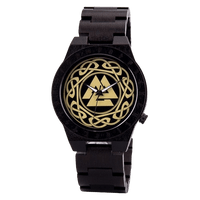 Armbanduhr aus Holz - Valknut