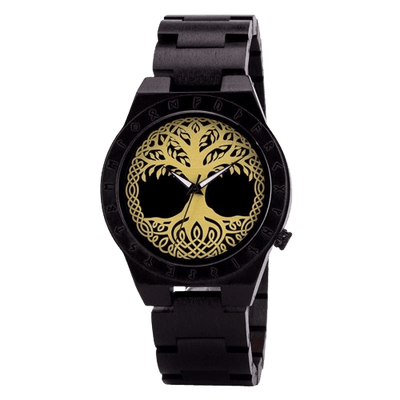 Armbanduhr aus Holz - Yggdrasil