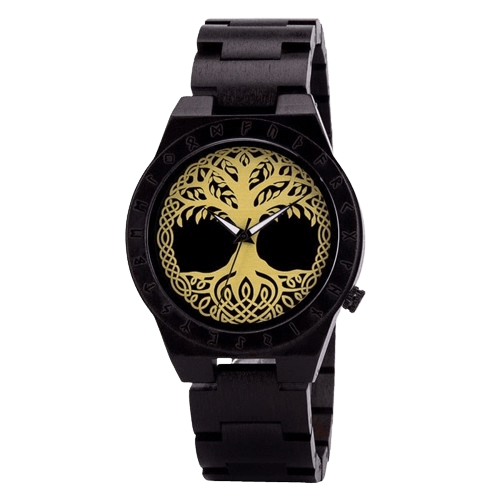 Armbanduhr aus Holz - Yggdrasil